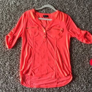 Bright Orange Bebe top